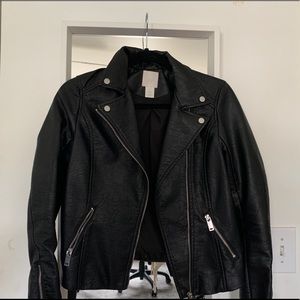 Faux leather jacket